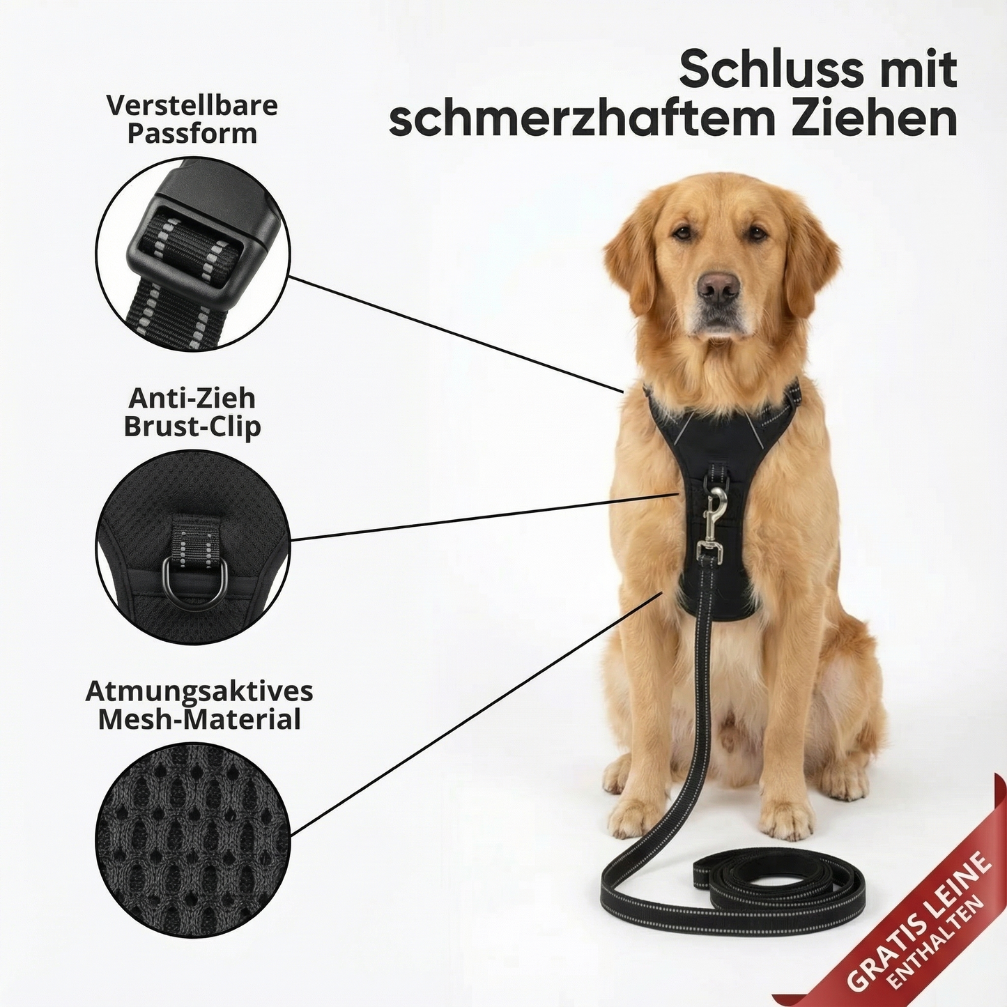 Wertfell® Pro-Kontroll Geschirr